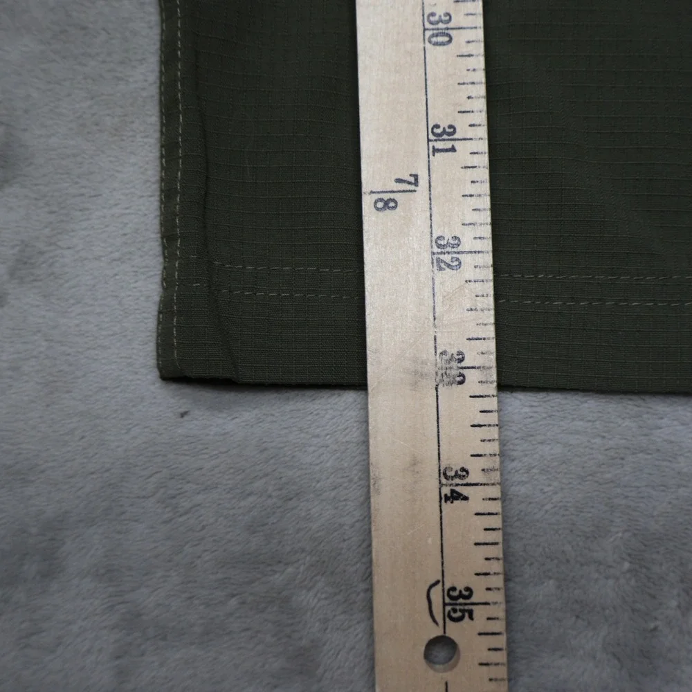North Face Pants Men 36x33 Green Convertible Cargo Ripstop Light Wind Rain Hike